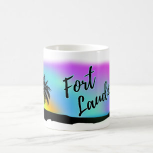 Caneca De Café Neon Beach Skies Em Fort Lauderdale