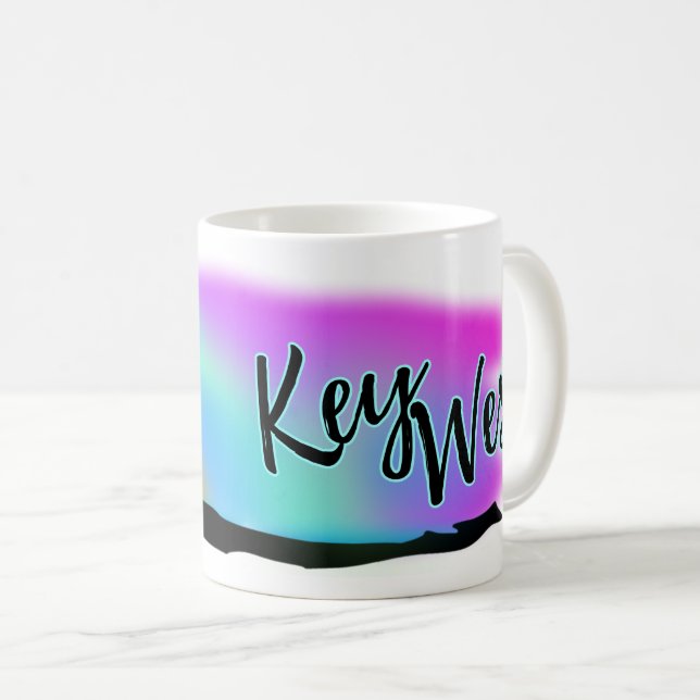 Caneca De Café Neon Beach Skies Em Key West (Frente Esquerda)