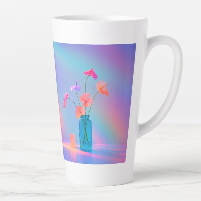 Caneca de Café Neon Bloom Latte (Direita)