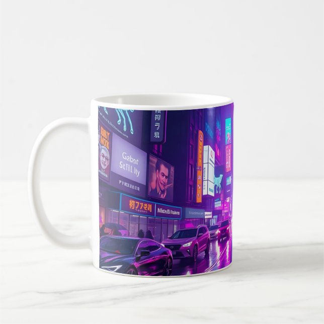 Caneca De Café Neon City Pulse Leggings Tights (Esquerda)