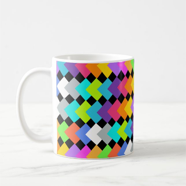 Caneca De Café Neon Diamantes Coffee Mug (Esquerda)