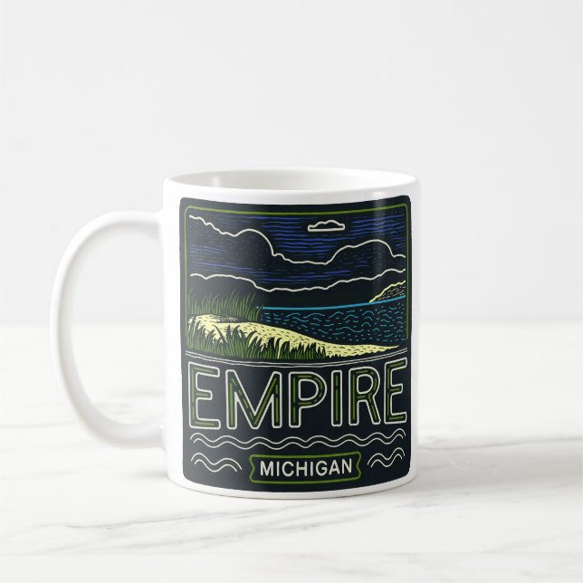 Caneca De Café Neon Empire Michigan (Esquerda)