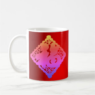 Caneca De Café Neon Fortune China New Year Mug