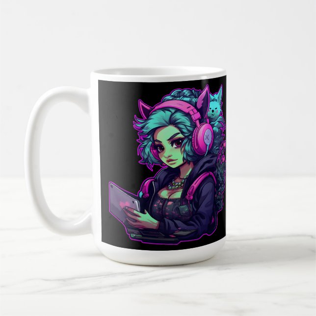 Caneca De Café Neon gamer (Esquerda)