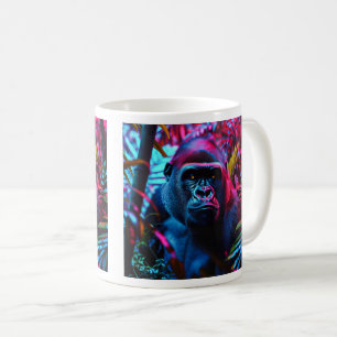 Caneca De Café Neon Gorilla