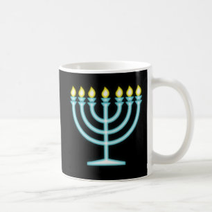 Caneca De Café Neon Menorah