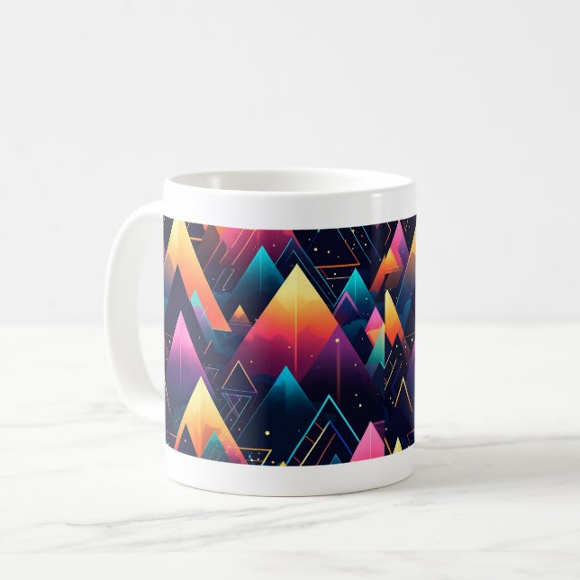 Caneca De Café Neon Mountain Mug (Frente Esquerda)