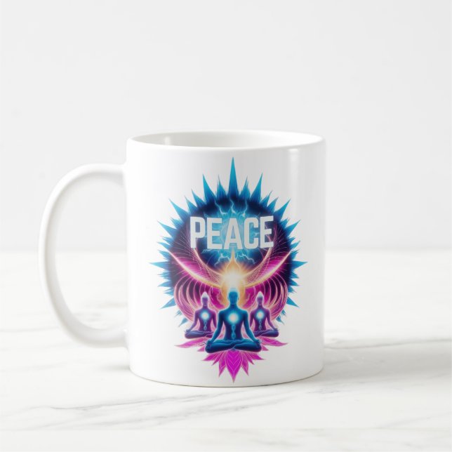 Caneca De Café Neon Nirvana - Encontrar a paz (Esquerda)