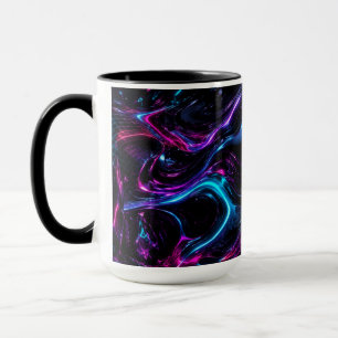 Caneca de Café Neon Obsidiana Estética