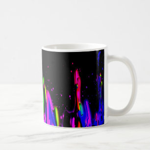 Caneca De Café Neon Paint Splash Colorido. PERSONALIZAR TI