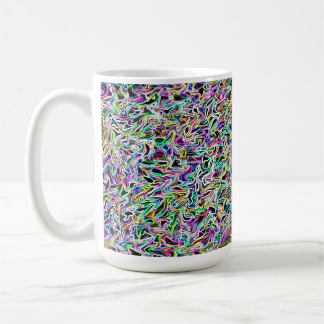 Caneca De Café Neon Swirl 15oz (Esquerda)