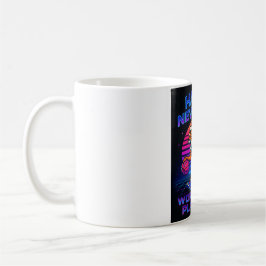Caneca De Café Neon Tiger Feliz Ano Novo - Motivacional Retro Ano