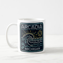 Caneca De Café Neon Wave Arcadia Michigan