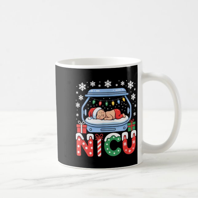 Caneca De Café Neonatal Intensive Care Unit Xmas Funny Nicu Nurse (Direita)