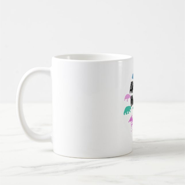 Caneca De Café Nerd animal Diversão da fauna selvagem Trabalho de (Esquerda)