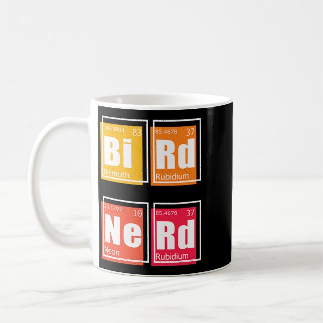 Caneca De Café Nerd AVE Mesa periódica de elementos Vigilância de (Esquerda)