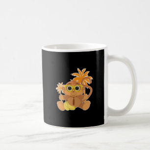 Caneca De Café Nerd de macaco - Preto