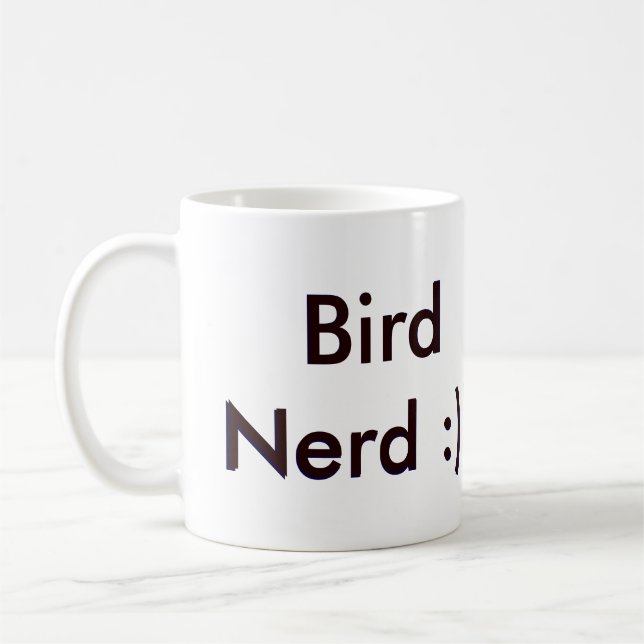 Caneca De Café Nerd de pássaro (Esquerda)