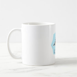 Caneca De Café nerd de pássaros lindo pássaro azul