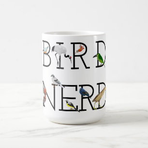 Caneca De Café Nerd de pássaros - Três