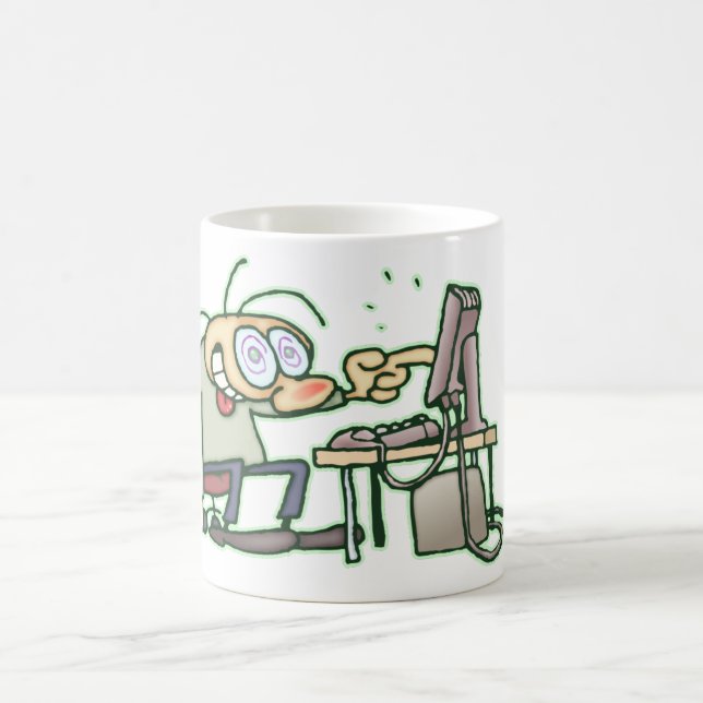 Caneca De Café Nerd do computador (Centro)