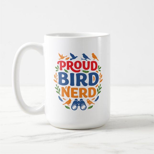 CANECA DE CAFÉ NERD DOS PÁSSAROS ORGULHOSO (Esquerda)