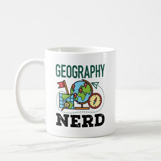 Caneca De Café Nerd geográfico (Esquerda)