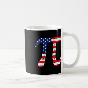 Caneca De Café Nerd Patriótico de Matemática do Pi Day American F