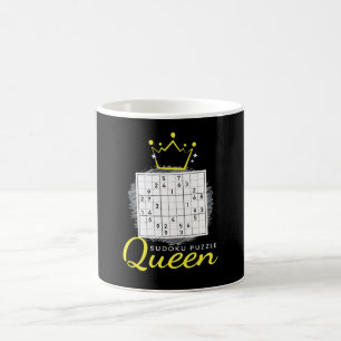 Caneca De Café Nerd Quebra-cabeça do Sudoku Queen Quebra-cabeça