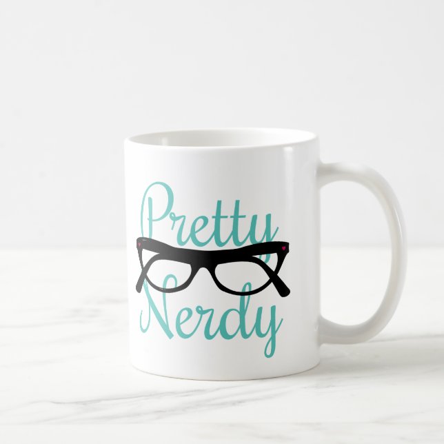 Caneca De Café Nerdy bonito (Direita)