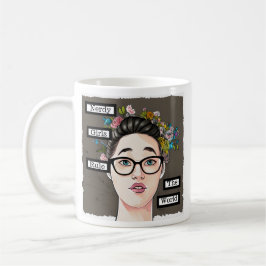 Caneca De Café Nerdy Girls governa o mundo