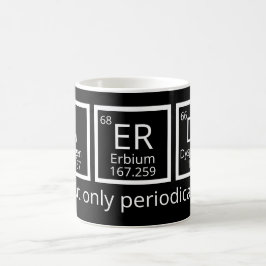 Caneca De Café Nerdy Mas Apenas Periodicamente Humor Mesa Periódi