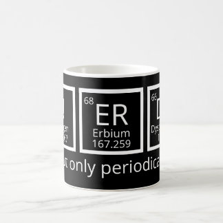 Caneca De Café Nerdy Mas Apenas Periodicamente Humor Mesa Periódi