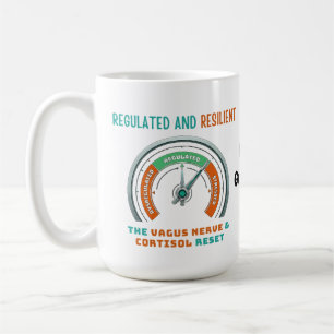 Caneca De Café Nervo Vago Regulado e Resiliente Reset de Cortisol