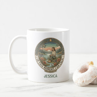 Caneca De Café Neste Momento, Eu Estou Calmo Cuidado Pessoal