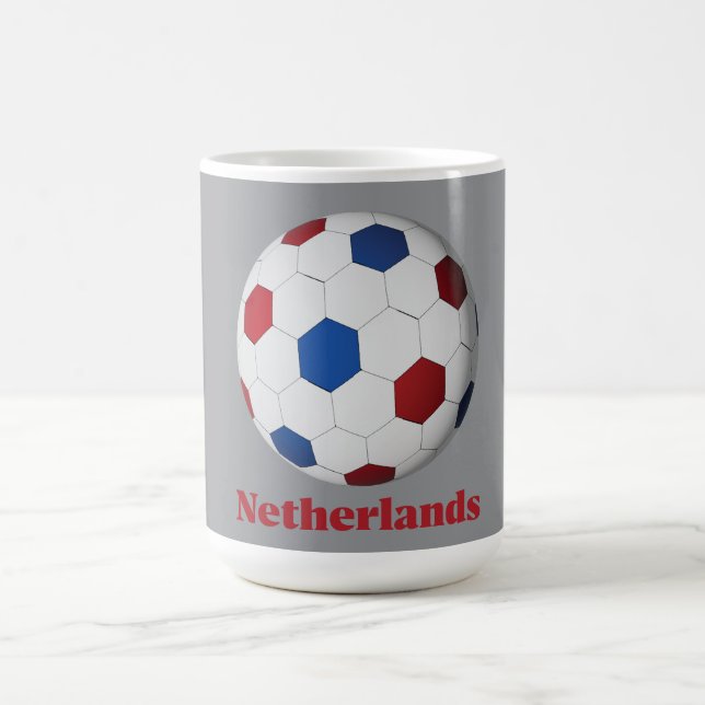 Caneca De Café Netherlands Soccer (Centro)