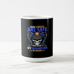 Caneca De Café Neto Cop Thin Blue Line Grand Son