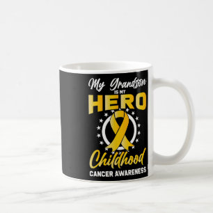 Caneca De Café Neto Infância Faixa Apoio Conscientização Câncer
