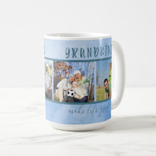 Caneca De Café Netos Tornam a Vida Grandiosa 4 Fotos Avós