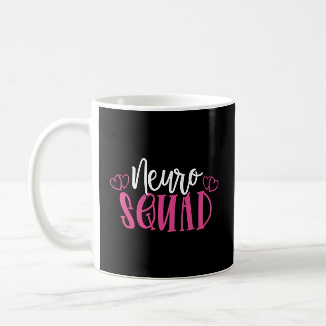 Caneca De Café Neuro Squad Medical Neuroscience Neurology Enferme (Esquerda)