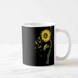 Caneca De Café Neuroblastoma Sensibilização Girassol