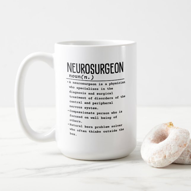 Caneca De Café Neurocirurgião (Com Donut)