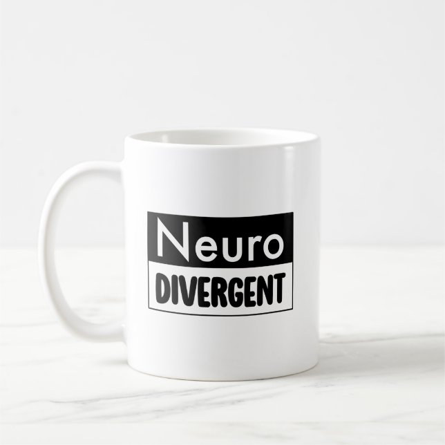 Caneca De Café Neurodivergente | Sensibilização para a neurodiver (Esquerda)