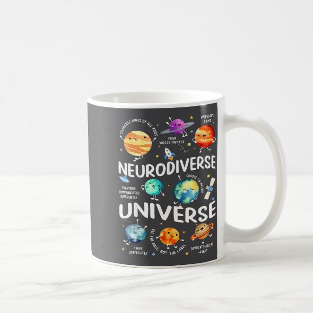 Caneca De Café Neurodiverse Universe Iep Special Ed Paraprofessio (Direita)