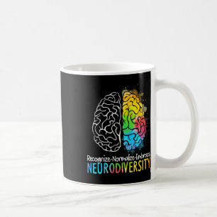 Caneca De Café NeuroDiversidade Autismo Espectro Asd Arco-Íris Br
