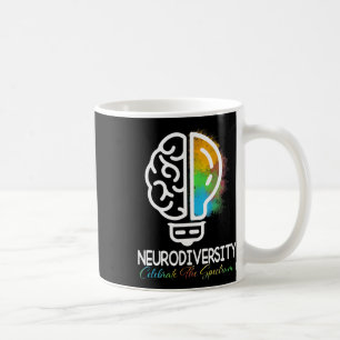 Caneca De Café NeuroDiversidade Autismo Espectro Asd Arco-Íris Br