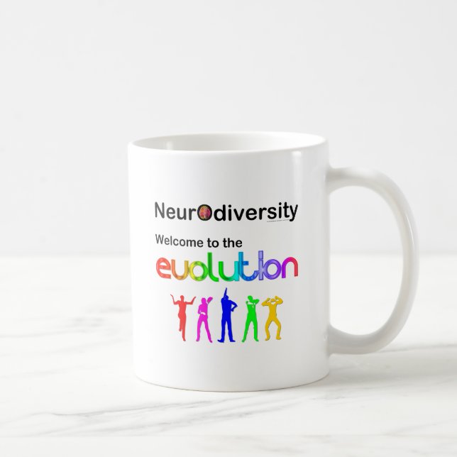 Caneca De Café Neurodiversidade Bem-vindo à Evolução (Direita)