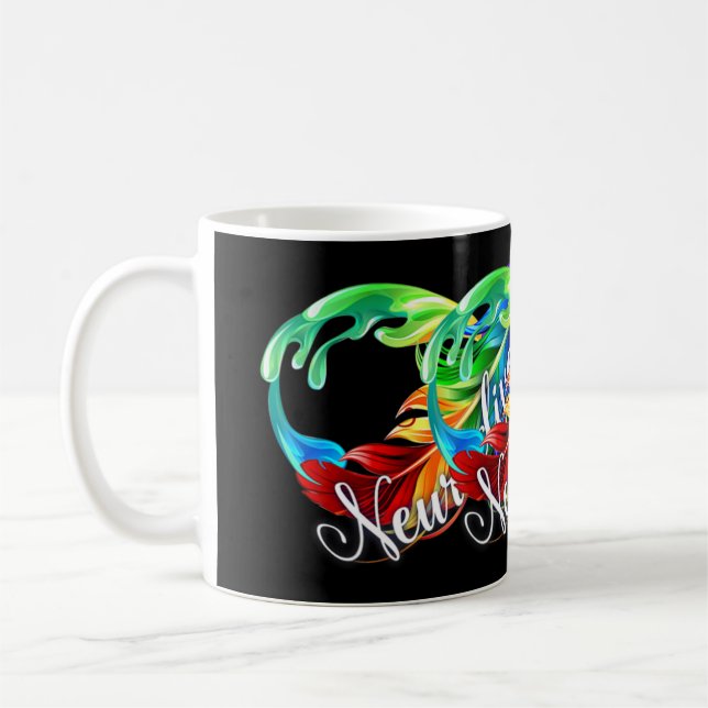 Caneca De Café Neurodiversidade é belo Arco-Íris é um presente ex (Esquerda)