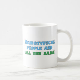 Caneca De Café Neurodiversidade Humor Engraçado Aspie Piada Autis