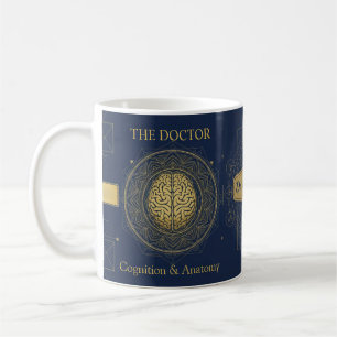 Caneca De Café Neurologia de Luxo Anatomia do Cérebro Médico Pe